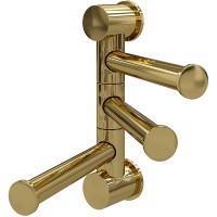 Полотенцедержатель WasserKRAFT K-1053PG поворотный Золото глянцевое