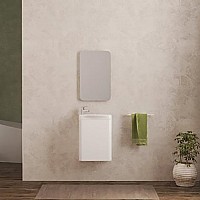 Тумба под раковину Velvex Bio 40 tp.BIO.BIO.MAXI.40.1D Белая глянцевая