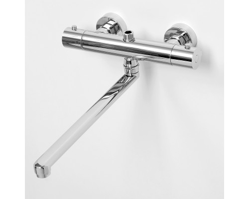 Смеситель для ванны WasserKRAFT Berkel 4822L универсальный с термостатом Хром