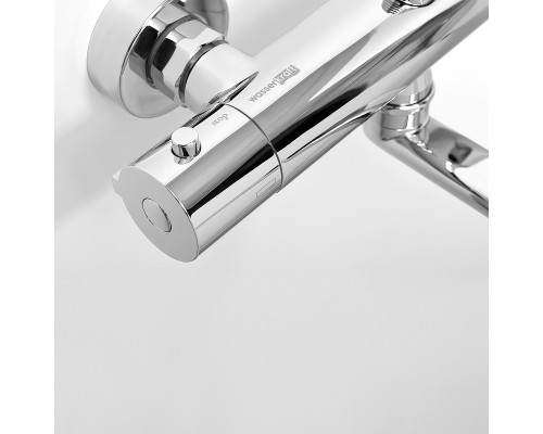 Смеситель для ванны WasserKRAFT Berkel 4822L универсальный с термостатом Хром