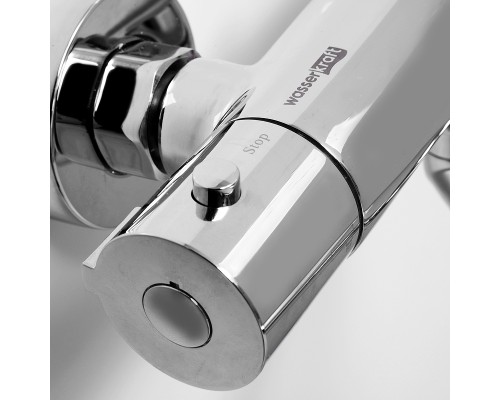 Смеситель для ванны WasserKRAFT Berkel 4822L универсальный с термостатом Хром