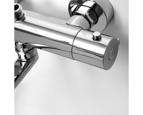 Смеситель для ванны WasserKRAFT Berkel 4822L универсальный с термостатом Хром