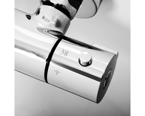 Смеситель для ванны WasserKRAFT Berkel 4822L универсальный с термостатом Хром