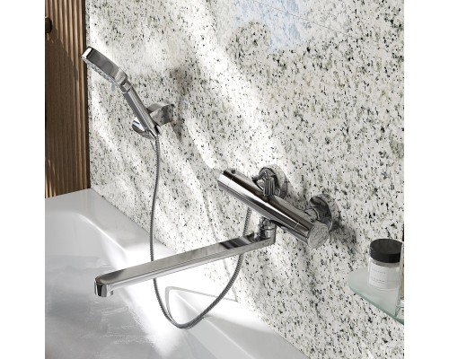 Смеситель для ванны WasserKRAFT Berkel 4822L универсальный с термостатом Хром