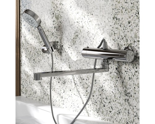 Смеситель для ванны WasserKRAFT Berkel 4822L универсальный с термостатом Хром