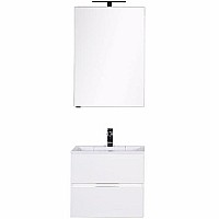Комплект мебели для ванной Aquanet Алвита 60 184619 подвесной Белый