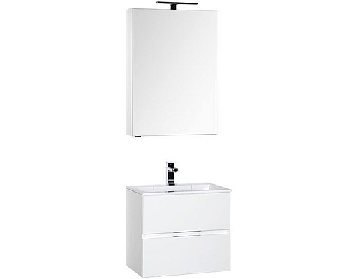 Комплект мебели для ванной Aquanet Алвита 60 184619 подвесной Белый
