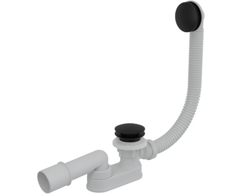 Слив-перелив Alcaplast Click-Clack Белый Черный матовый