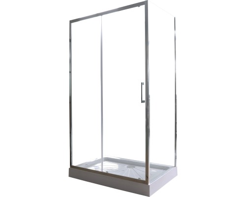 Душевой уголок Ceruttispa Gloria 120x80 профиль Хром стекло прозрачное