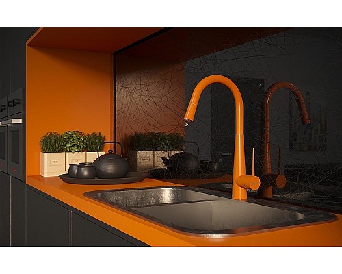 Смеситель для кухни Shouder Iten 0300615 Оранжевый