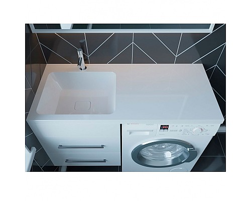 Раковина Madera Kamilla 110 L 4627173210041 на стиральную машину Белая