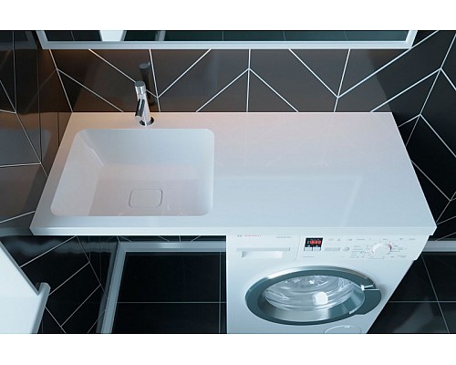 Раковина Madera Kamilla 110 L 4627173210041 на стиральную машину Белая