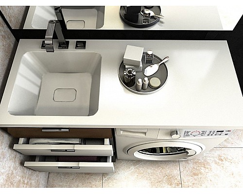 Раковина Madera Kamilla 110 L 4627173210041 на стиральную машину Белая