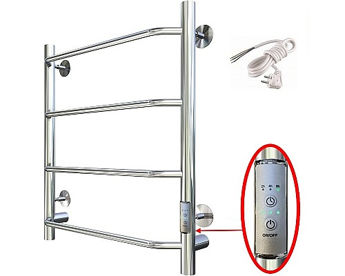 Электрический полотенцесушитель Тругор ПЭК 6 СП 60x40 Хром