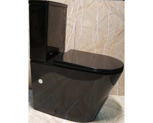 Унитаз компакт CeramaLux NS-2178-18 с бачком и сиденьем Микролифт