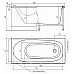 Акриловая ванна Alex Baitler Nemi 150х70 без гидромассажа
