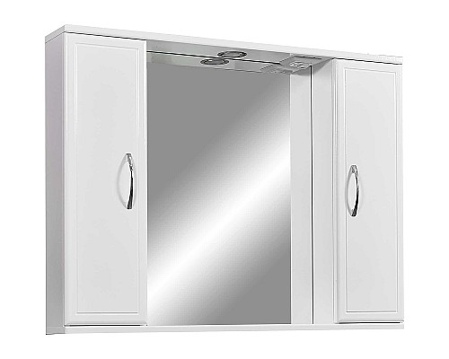 Зеркало со шкафом Stella Polar Концепт 80/С SP-00000059 с подсветкой Белое