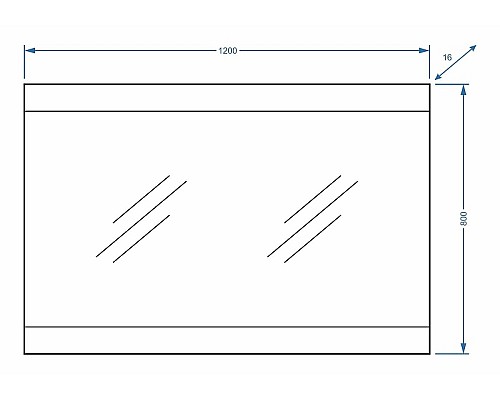 Зеркало Stella Polar Мадлен 120 SP-00000407 Белое