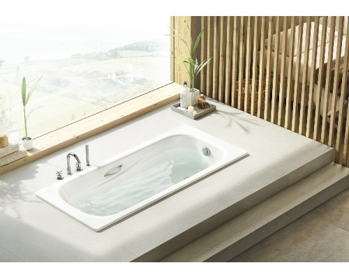 Стальная ванна Roca Princess-N 160x75 2203E0000 с антискользящим покрытием