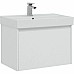 Тумба с раковиной Aquanet Nova Lite 75 245243 подвесная Белая глянцевая