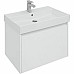Тумба с раковиной Aquanet Nova Lite 75 245243 подвесная Белая глянцевая