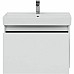 Тумба с раковиной Aquanet Nova Lite 75 245243 подвесная Белая глянцевая