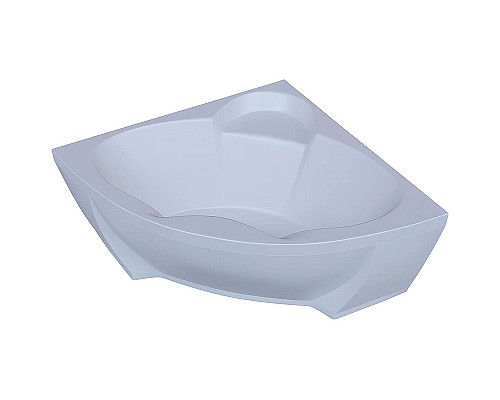 Акриловая ванна Aquatek Поларис-1 140х140 POL1-0000030 без гидромассажа с фронтальной панелью с каркасом (вклеенный) со слив-переливом