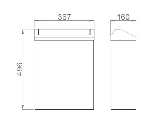 Ведро для мусора Nofer 14078.В Глянцевая нержавеющая сталь