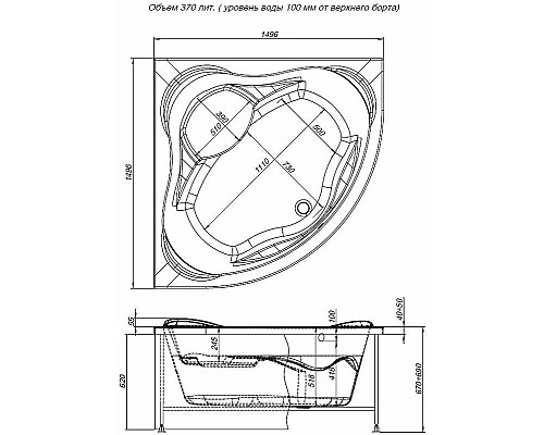 Акриловая ванна Aquanet Malta New 150x150 205410 без гидромассажа Акриловая ванна Aquanet Malta New 150x150 205410 без гидромассажа