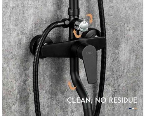 Душевая система Frap H29 F2429 Черная матовая