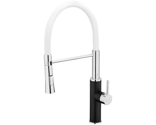 Смеситель для кухни Frap F4452-7 Черный Белый