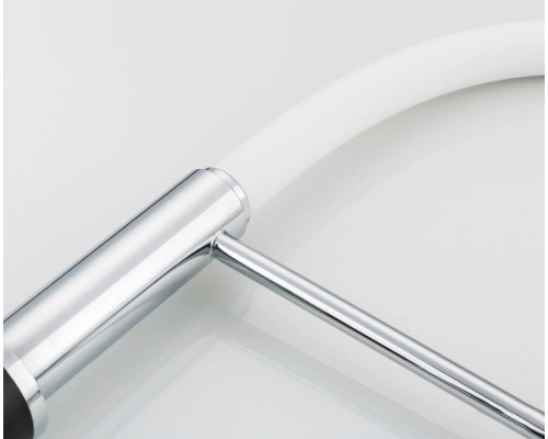 Смеситель для кухни Frap F4452-7 Черный Белый