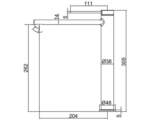 Смеситель для раковины Frap H67-6 F1067-62 Черный матовый