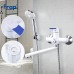 Смеситель для ванны Frap H34 универсальный Белый Хром