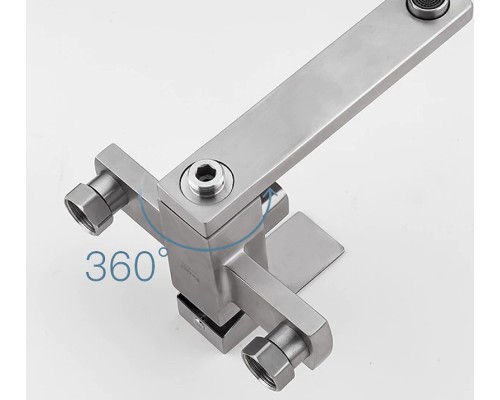 Смеситель для ванны Frap H802 F32802 универсальный Нержавеющая сталь