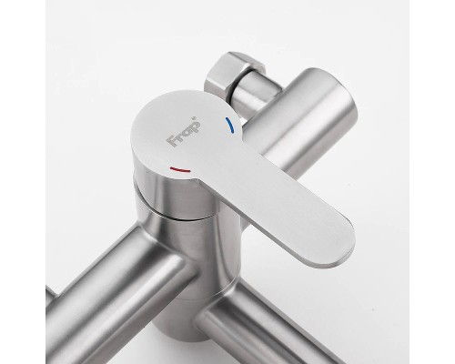 Смеситель для ванны Frap H801 F32801 универсальный Сатин