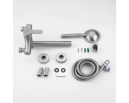 Смеситель для ванны Frap H801 F32801 универсальный Сатин