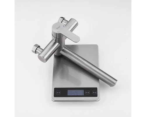 Смеситель для ванны Frap H801 F32801 универсальный Сатин