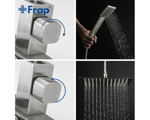 Душевая система Frap H803 F24803 Нержавеющая сталь