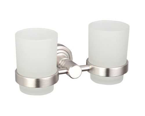 Стакан для зубных щеток Frap F37 F3708 двойной Сатин