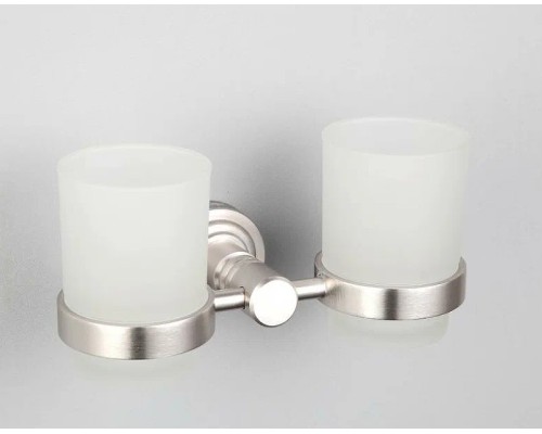 Стакан для зубных щеток Frap F37 F3708 двойной Сатин