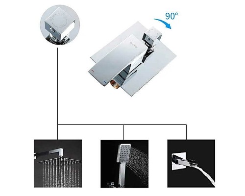 Душевая система Gappo G7107-20 Хром