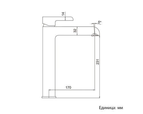 Смеситель для раковины Gappo G03-6 G1003-16 Черный матовый Хром
