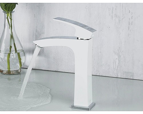 Смеситель для раковины Gappo G07 G1007-78 Белый Хром