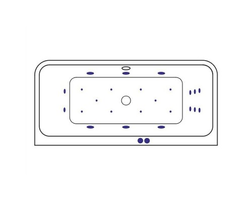 Акриловая ванна Excellent Arana 180x85 с гидромассажем