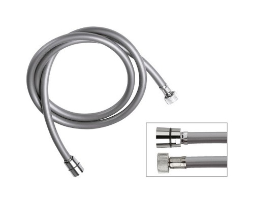 Душевой шланг Remer 332CNMT150 Серый металлик