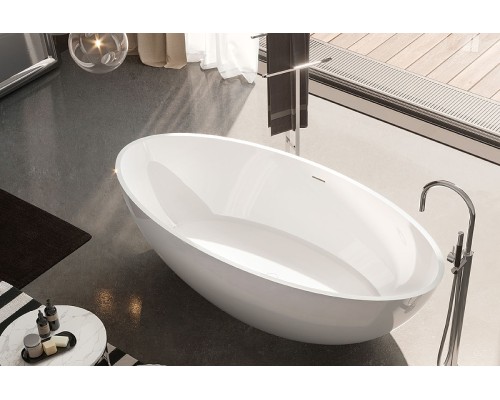 Ванна из искусственного камня Gruppo Treesse Carezza 180x85 V308BL без гидромассажа