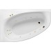 Акриловая ванна Excellent Kameleon 170x110 L Line Золото с гидромассажем