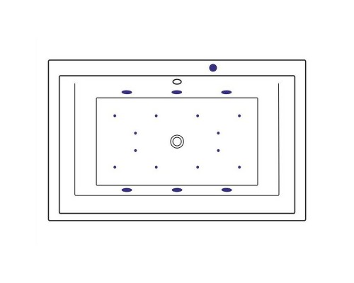 Акриловая ванна Excellent Crown Lux 190x120 WAEX.CRO19.RELAX.BR с гидромассажем