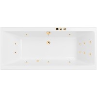 Акриловая ванна Excellent Pryzmat Slim 170x75 с гидромассажем